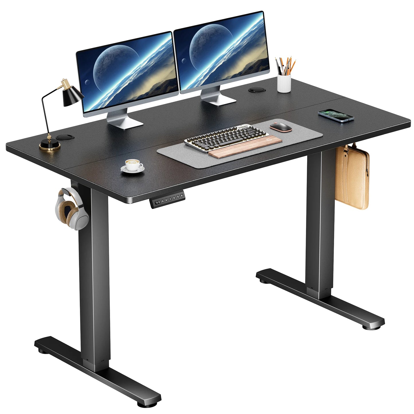Electric Height Adjustable Standing Desk 40x24 Inch