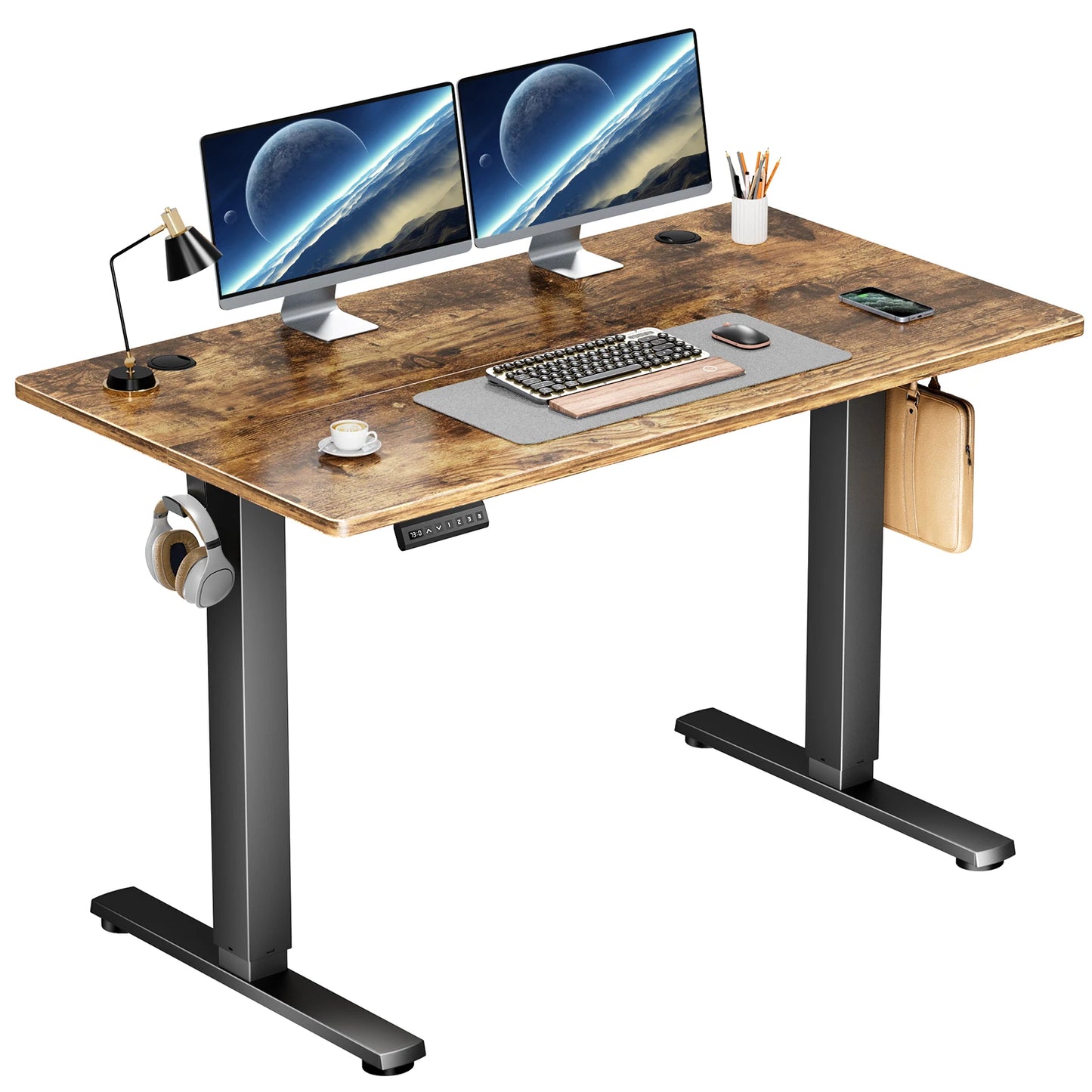Electric Height Adjustable Standing Desk 40x24 Inch