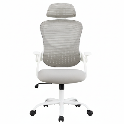 Mesh Ergonomic Executive Office Chair with Adjustable Headrest & Flip-up Arms – Home & Office