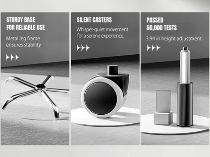 Ergonomic Leather Executive Office Chair with Footrest & Recline